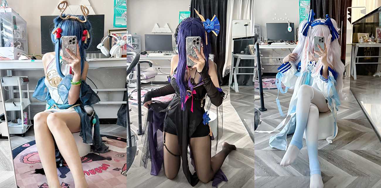 网红coser 兔十一 自慰秀 揉奶撕裆玩假屌 脚底特写丝袜美腿乱蹬