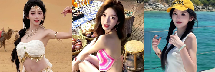 三联屏偷拍韩国某女团成员小姐姐