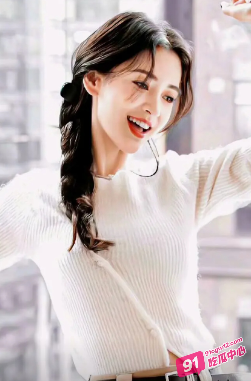 AI明星换脸杨颖 Angelababy 舞蹈生的一字马诱惑 配图2