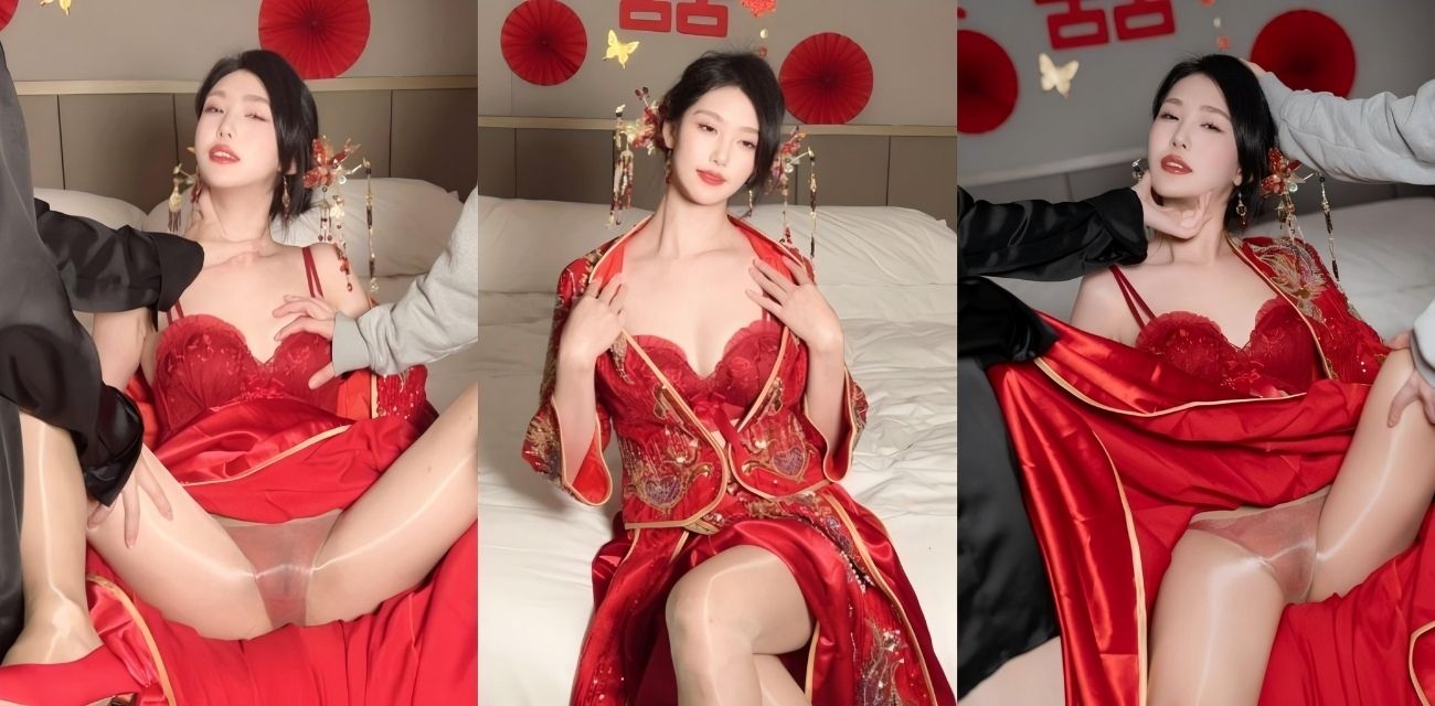 AI魔改神颜尤物 抖娘利世 新婚夜沦为众人玩物 伴郎团上阵前后猛攻口穴！