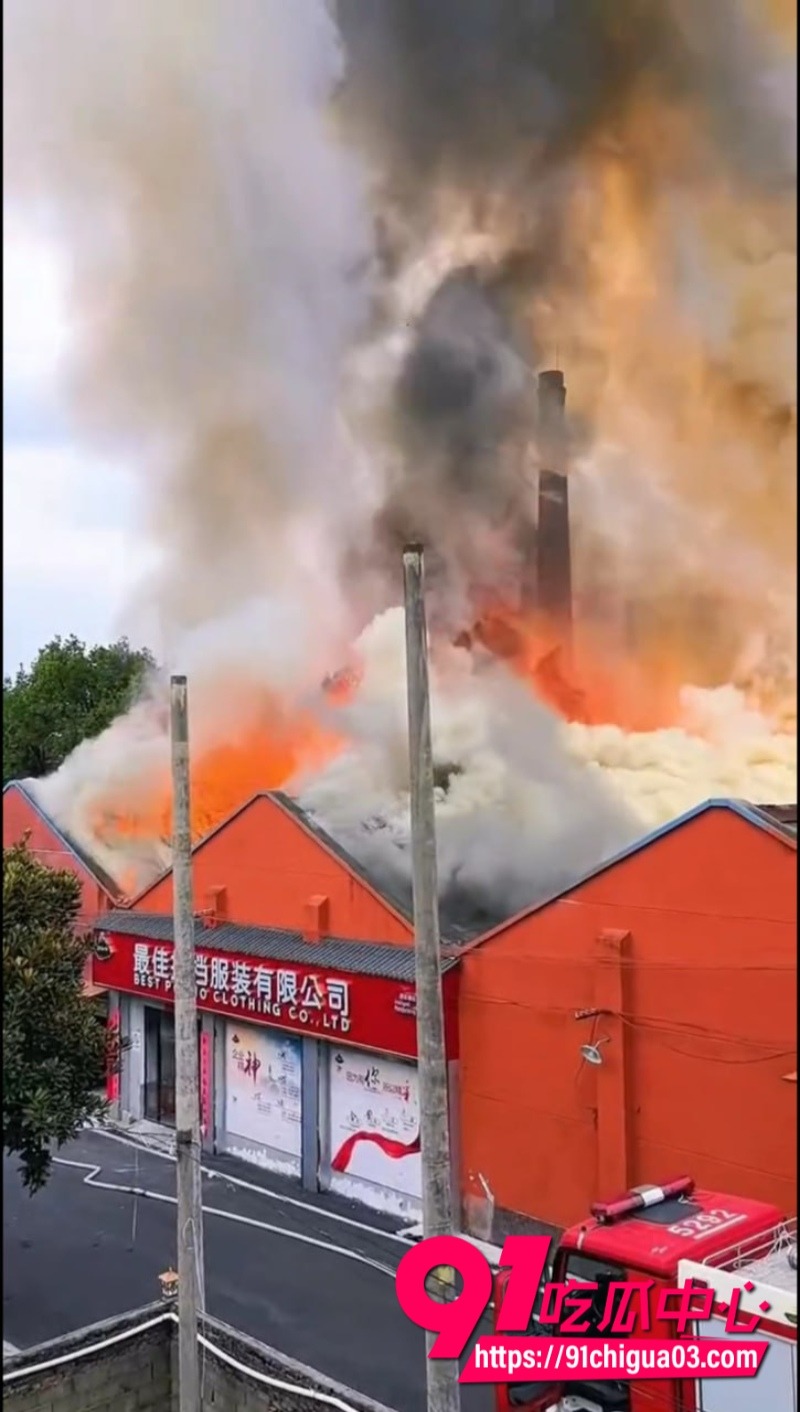 株洲炎陵县一工厂发生火灾8 株洲炎陵县一工厂发生火灾8
