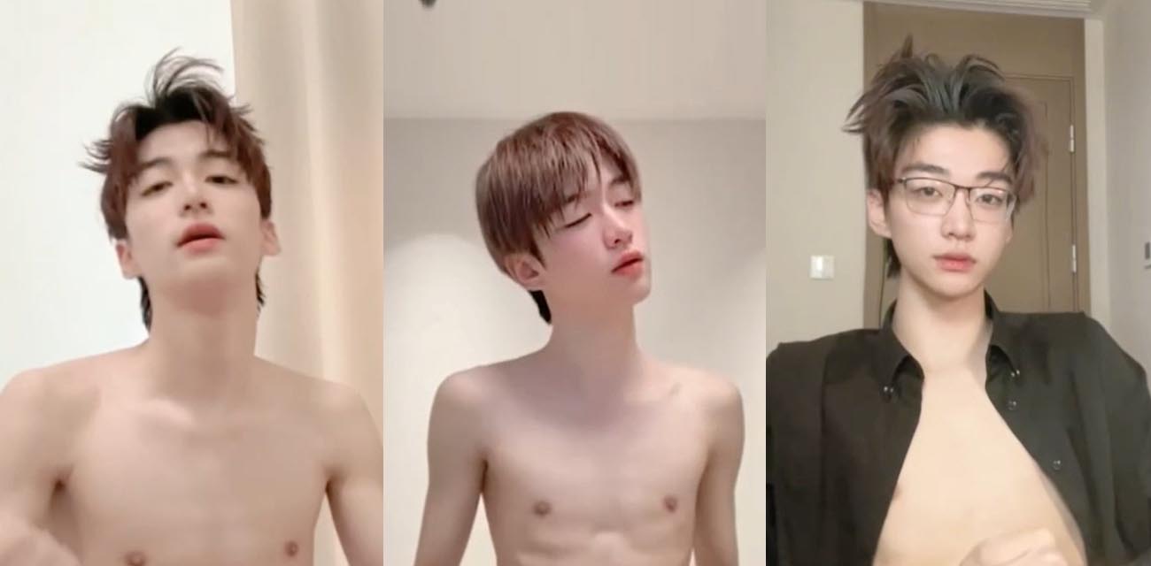 抖音十万粉丝男网红大风宇 阳光帅气小伙赤身狂甩小飞棍撸管舔精自慰视频曝光