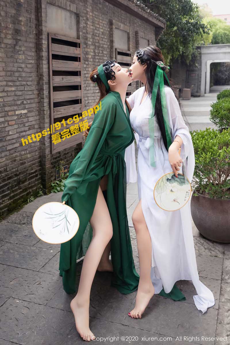 秀人极品模特 尤妮丝与松果儿 女神共力巨献白蛇新爱 四颗大奶又美又诗意