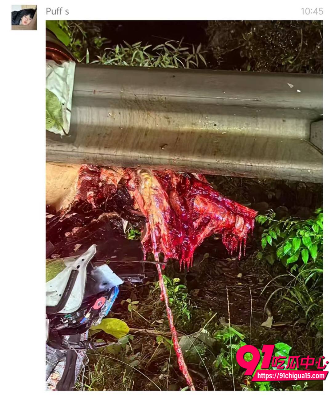 湖州安吉跑山车祸现场7