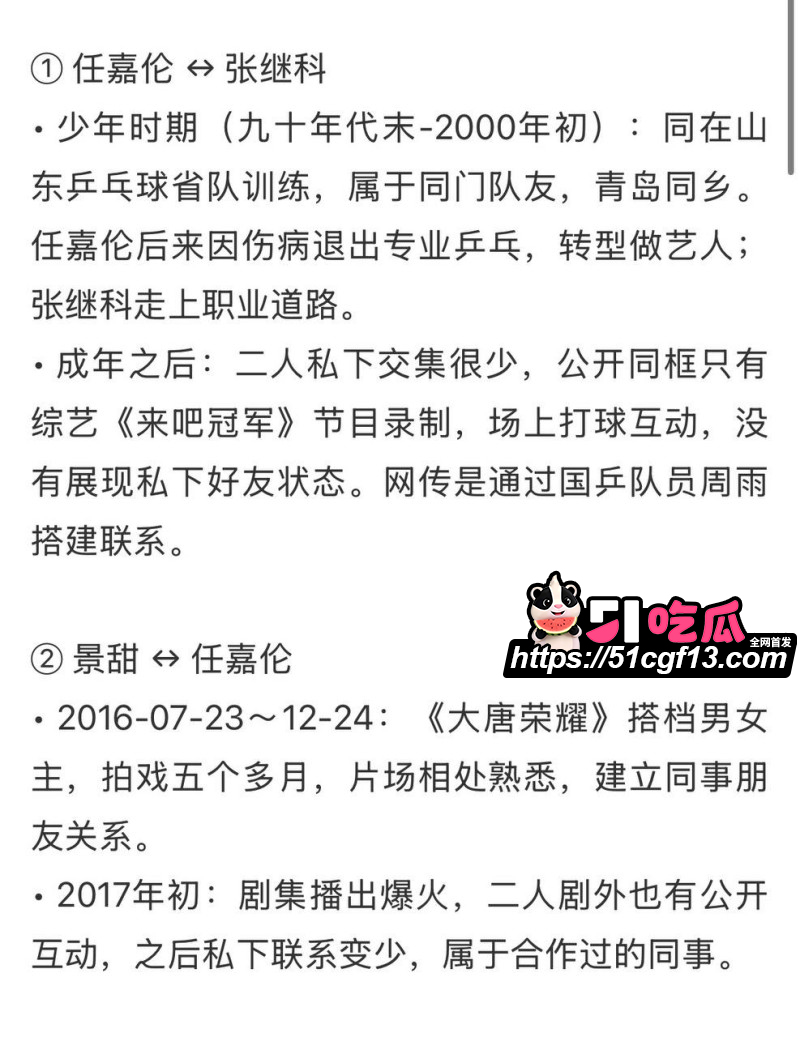 景甜张继科旧瓜后续20