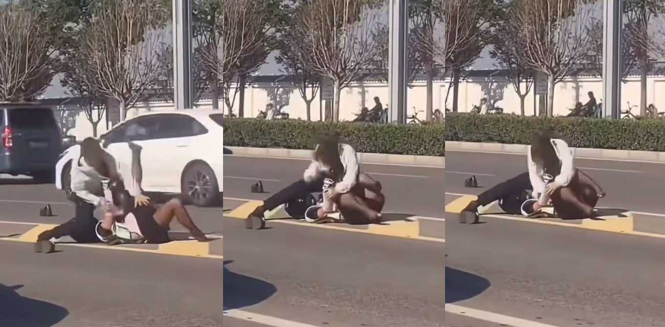 路怒男疯了 机车黑丝小姐姐惨遭暴揍 拳拳到肉看血压飙升!