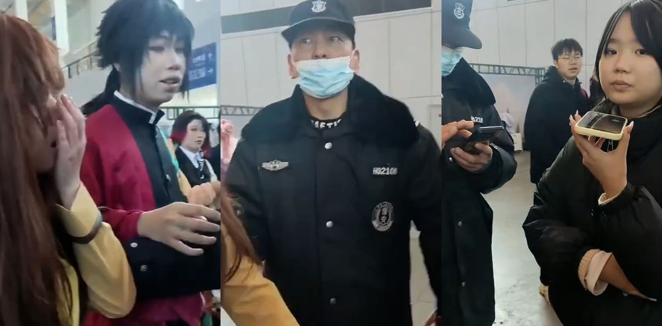 宁波国际会展中心次元理想乡漫展工作人员当众扇coser耳光 苦主补差价被打还抢手机