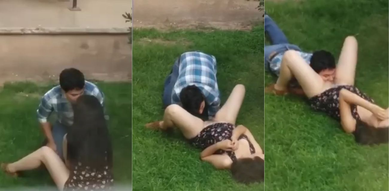草坪性爱大野战~大学生化身优雅的舔逼绅士为女友深情清理嫩穴上的白带!