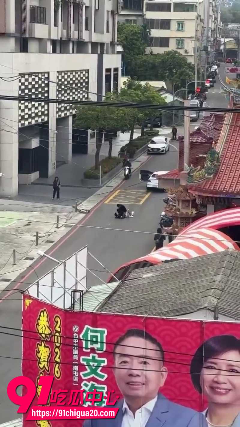台湾司机路怒症马路上当场互殴9