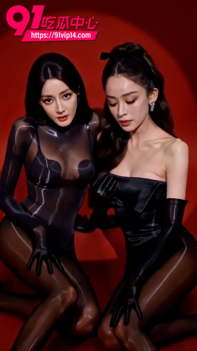 AI爆改女明星迪丽热巴和古力娜扎 上演双姝同框淫荡画面 身穿性感情趣内衣互相挑逗