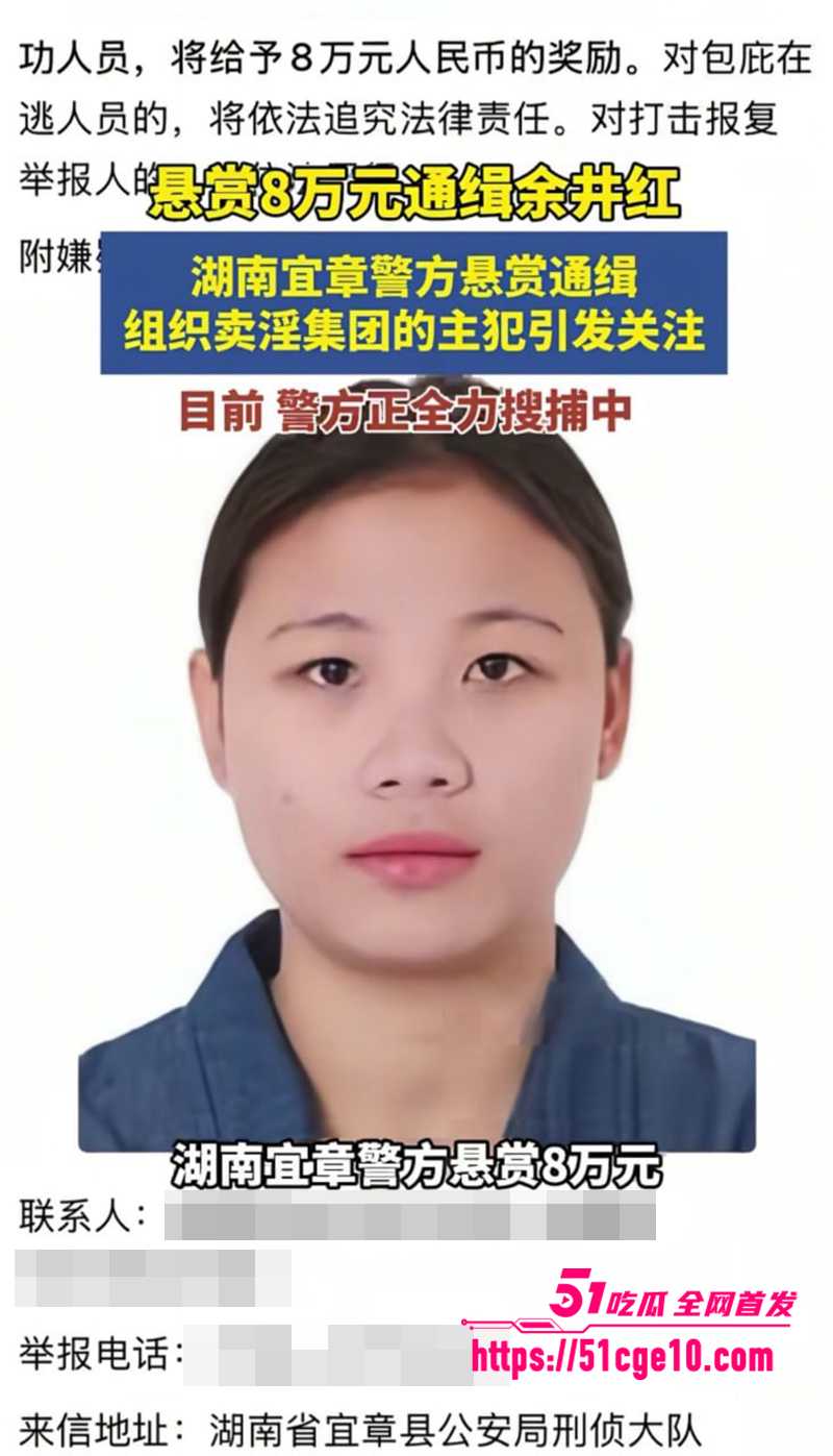 南宜章27岁余井红组织卖淫被通缉1 1