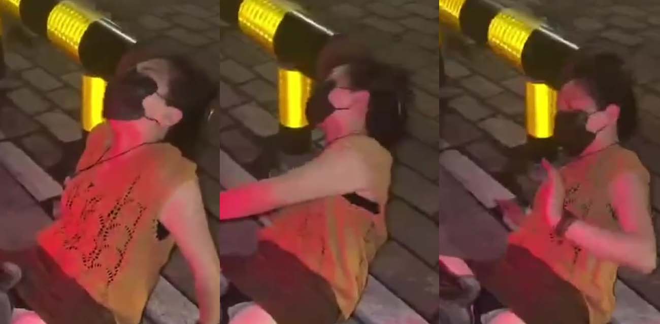 极品中年妇女 挑战低俗直播惩罚 在街头用饺子皮当刹车 爽到后仰淫叫刺激又会玩
