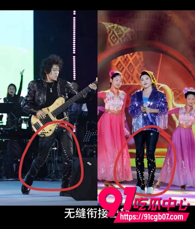 民族歌手乌兰图雅，被曝出与团队贝斯手郝梓杰的瓜13