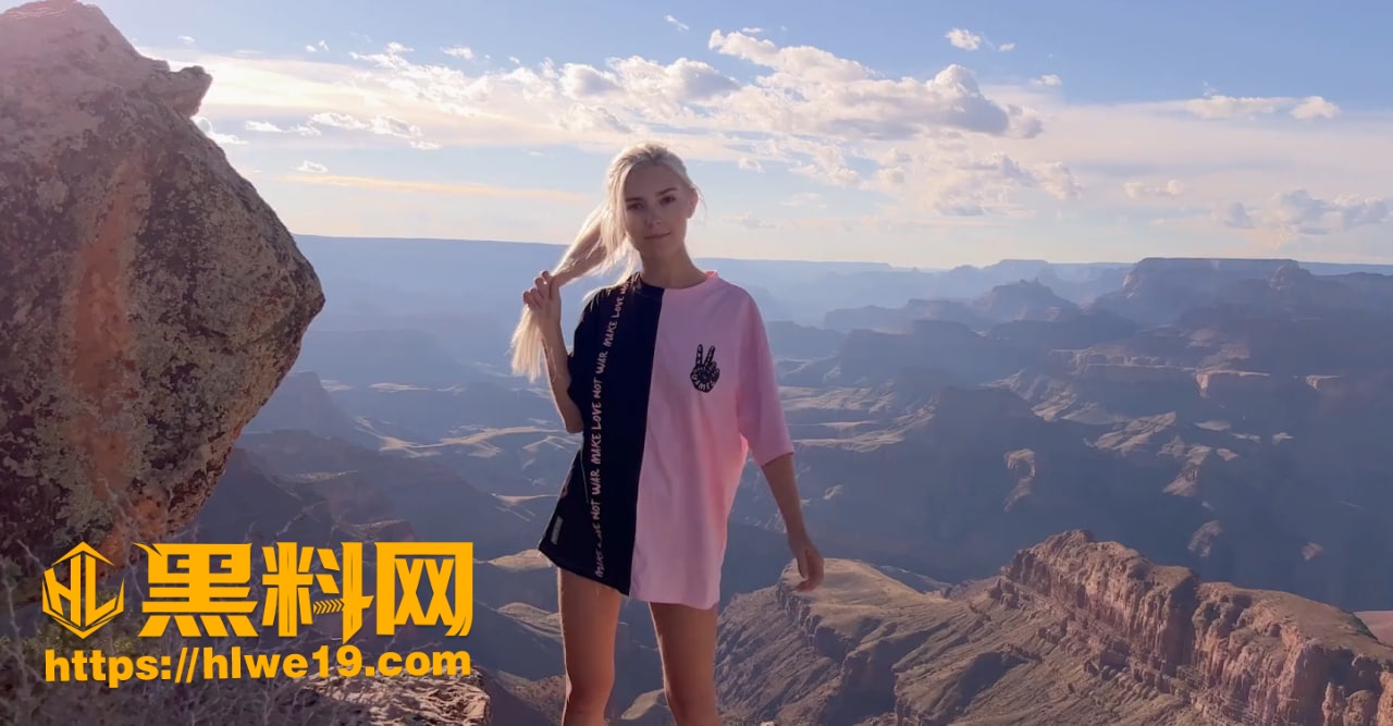 onlyfans欧美博主 EvaElfie 在峡谷里的第一次性爱 简直太爽了