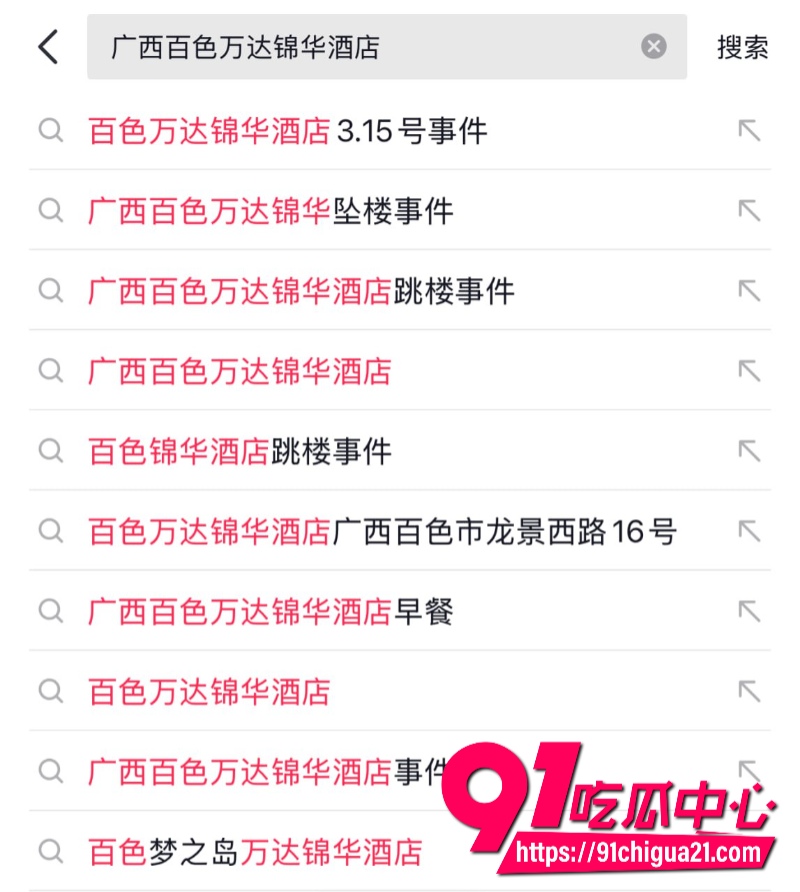 广西百色万达锦华酒店3.15跳楼惨案 男子从27楼坠落砸碎豪车当场惨死