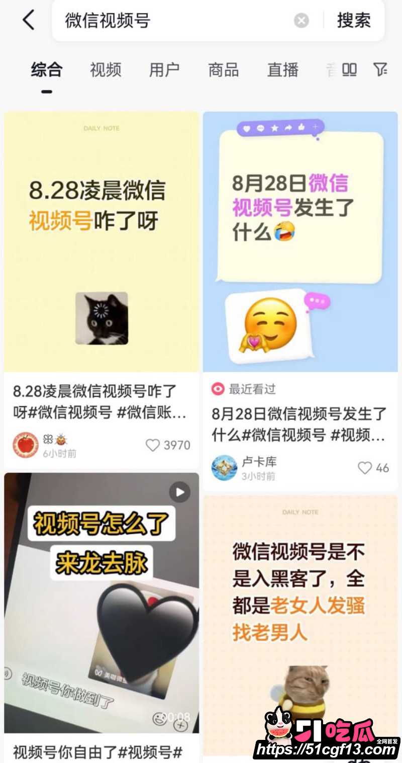 微信视频号828崩盘事件4