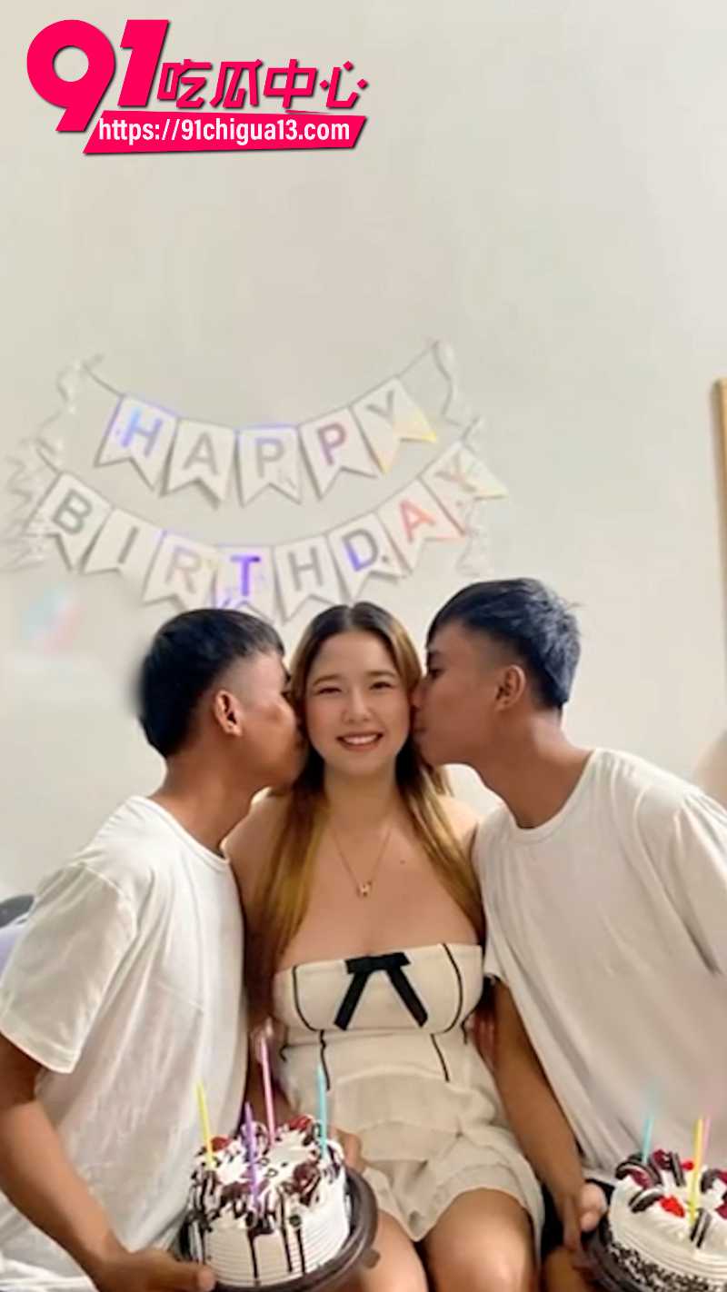 TIKTOK泰国女网红 Fah 沦为兄弟两人的共享老婆 一女侍二夫