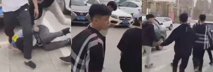 山东济南精神小伙 停车场暴力打架 多人围殴一人事后录屏炫耀 态度嚣张引发热议