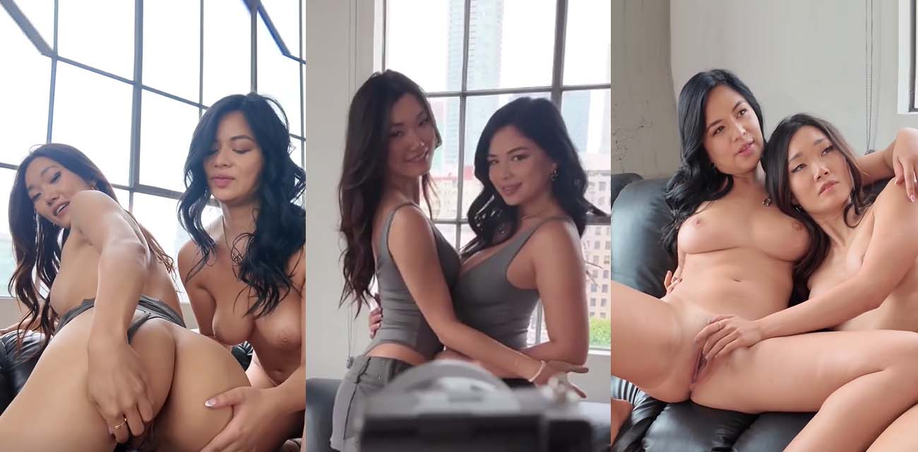 极品模特Lucy Mochi联手Scarlett Alexis 双飞操翻摄影师 3P全程操的太狠尖叫连连
