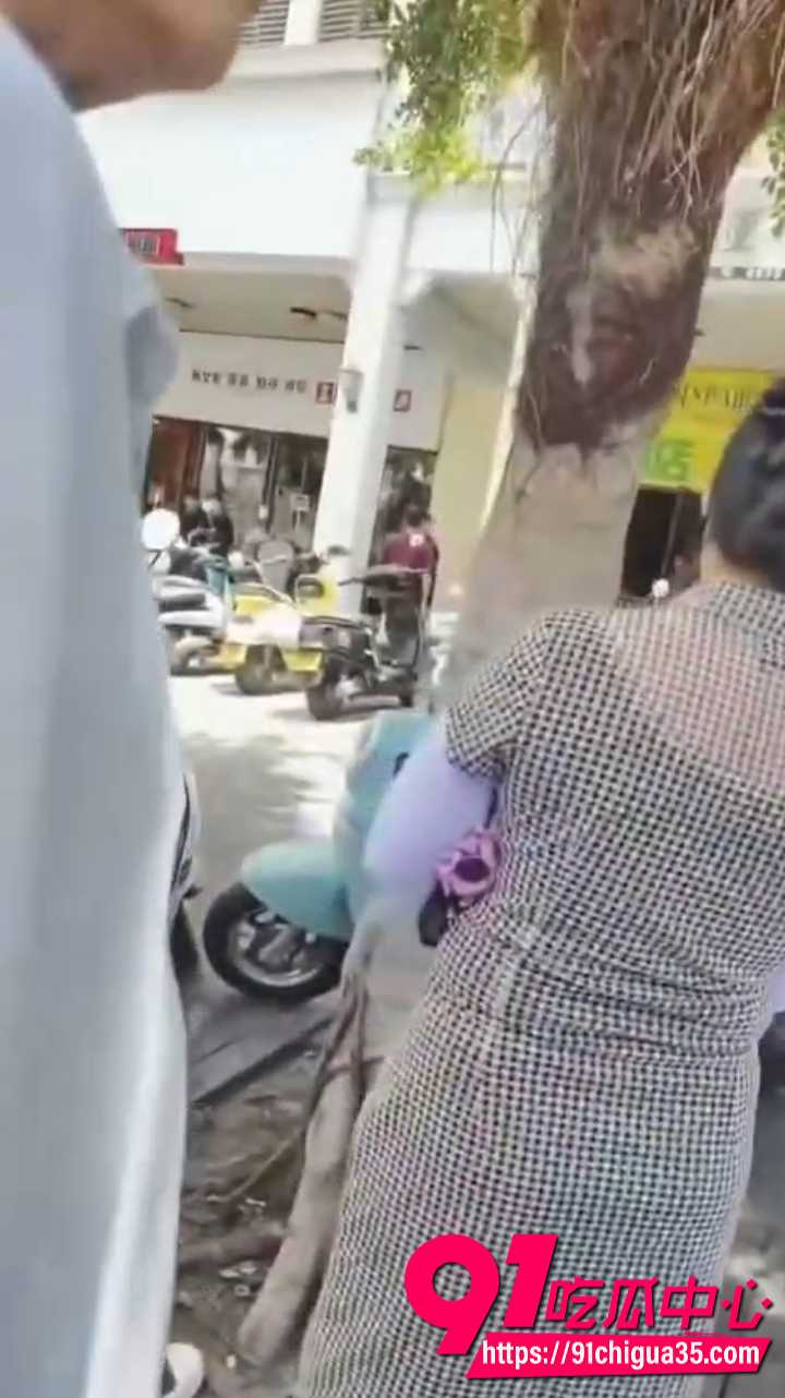 海南三亚正妻街头抓小三7