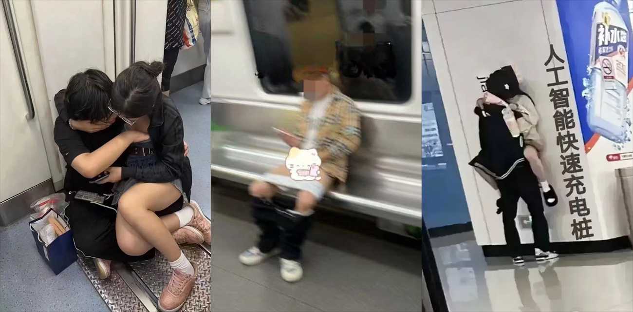 南宁地铁又上大分 男子喝醉酒在地铁上打飞机 旁边小仙女直接羞红了脸