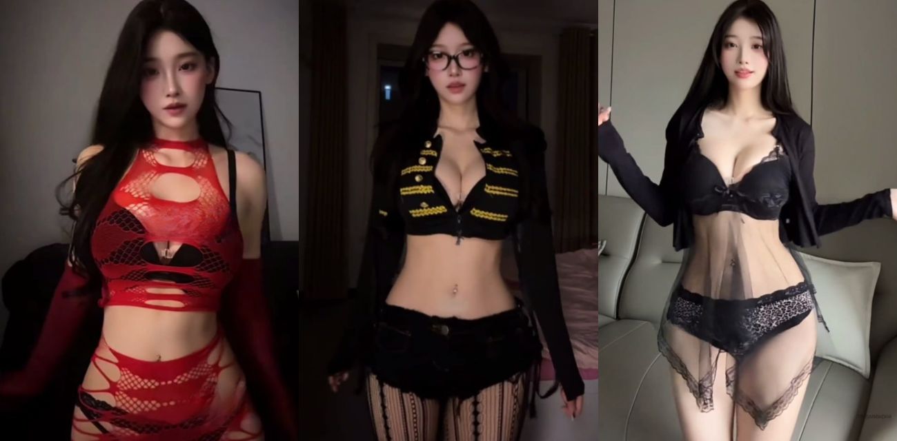 抖音百万网红盐气喵付费定制抖奶模拟啪啪福利曝光 清纯女神穿情趣制服下海发骚