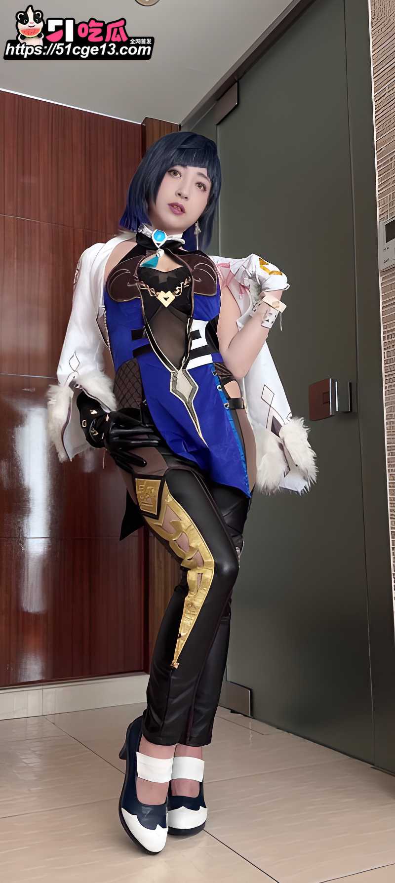 巨乳女优 逢泽真里亚 化身原神夜兰 1